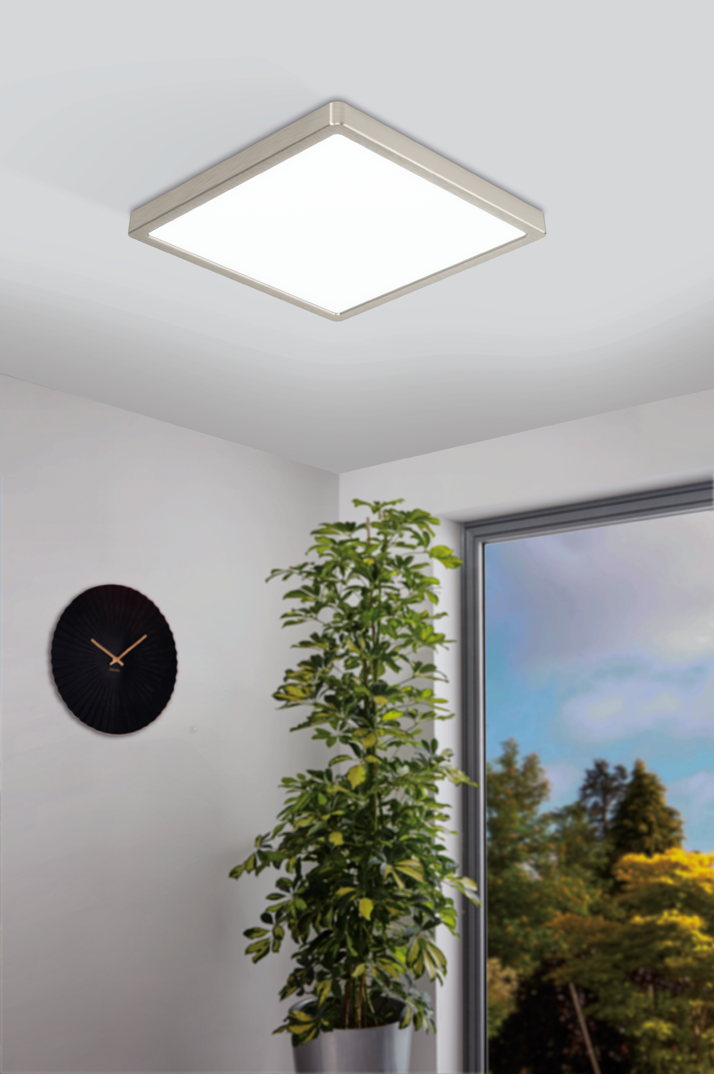Plafondi EGLO connect.z ZigBee Fueva-Z led 28x28cm 19,5W teräs
