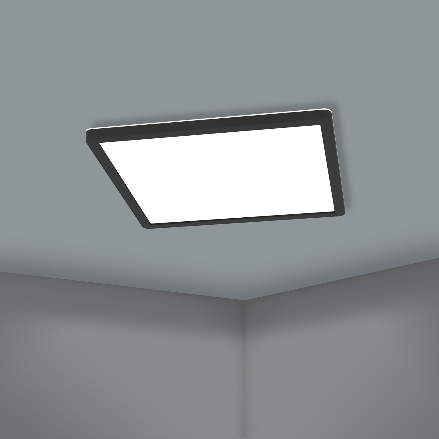 Led-paneeli EGLO connect.z ZigBee Rovito-Z led 30x30cm 14,6W musta