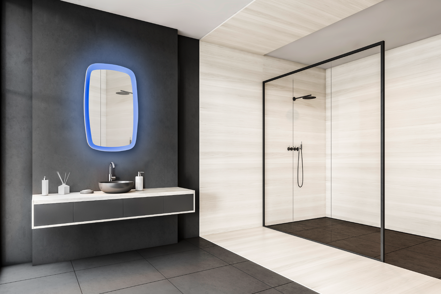 Peilivalo EGLO connect.z ZigBee Juareza-Z 50x70cm 20W valkoinen