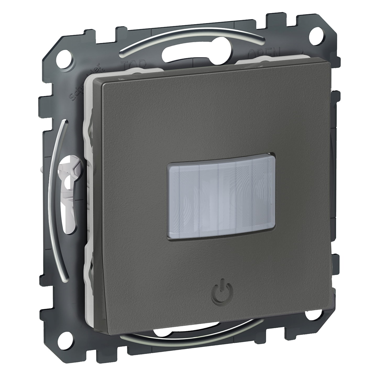 Liiketunnistin Schneider Exxact 160astetta painikkeella 10a antrasiitti