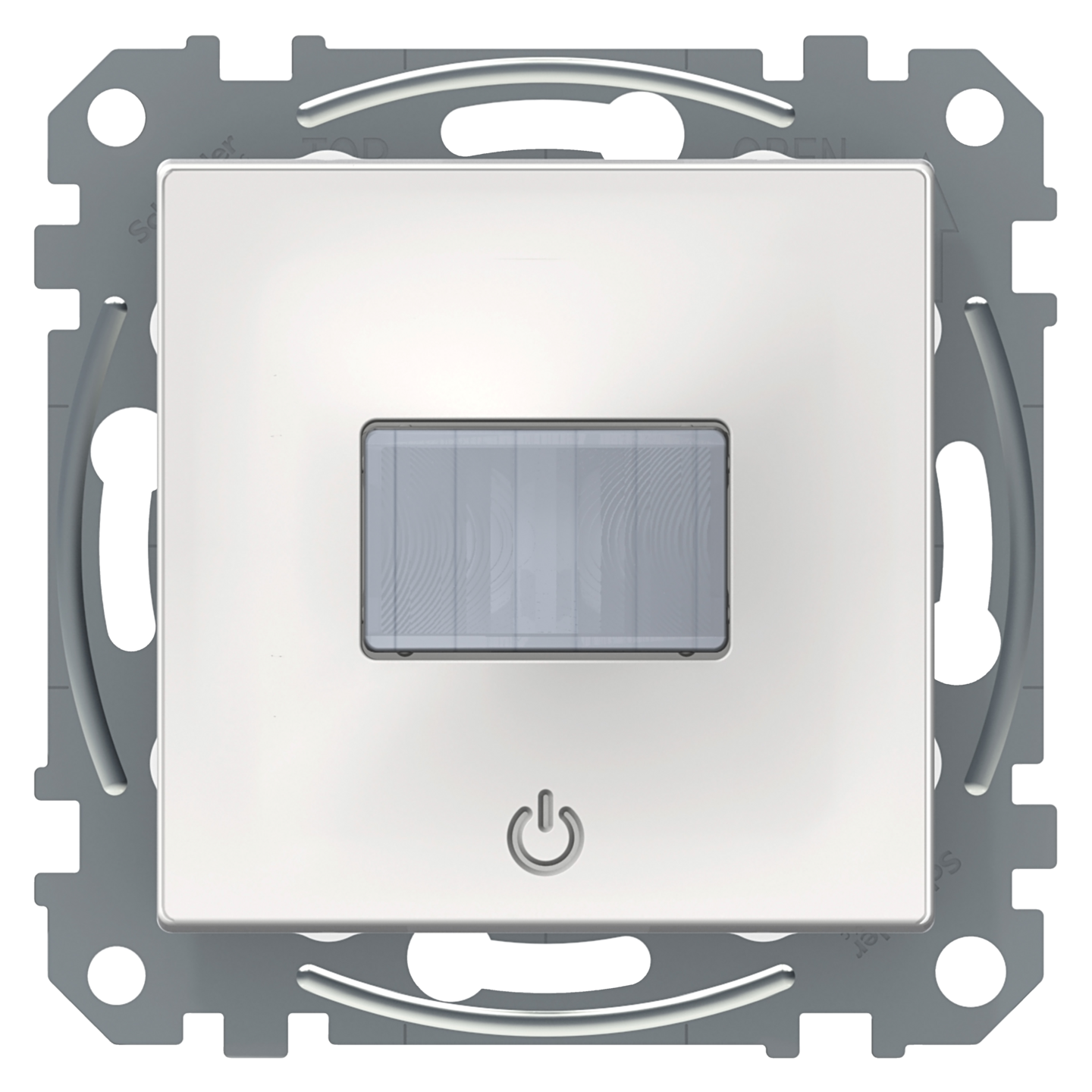 Liiketunnistin Schneider Exxact 160astetta painikkeella 10a valkoinen