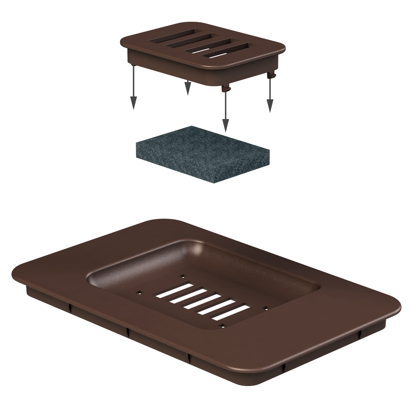 Biojätekansi LM 534 ruskea