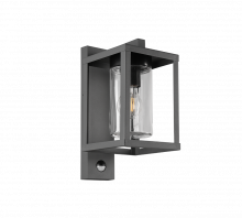 Ulkoseinävalaisin TRIO Lunga E27 antrasiitti liiketunnistimella