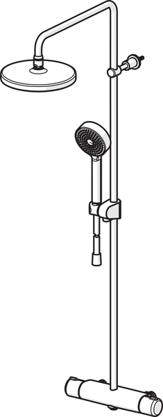 TAKDUSCHSET ORAS NOVA 160CC SVART