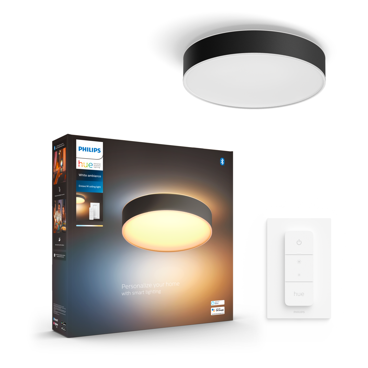 Kattovalaisin Philips Hue Enrave M musta