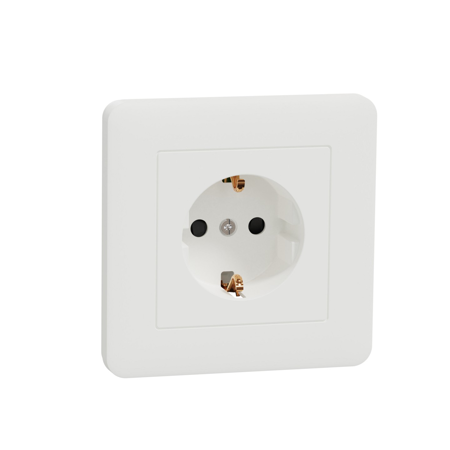 Pistorasia Exxact 1S/16A/IP21 upj valkoinen