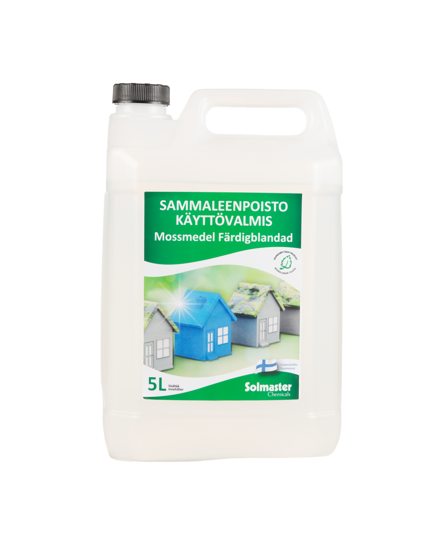 Sammaleenpoistoaine Solmaster 5l käyttövalmis