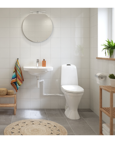 WC-istuin ilman kantta Gustavsberg Nautic Duo 1591HF iso jalka vasen