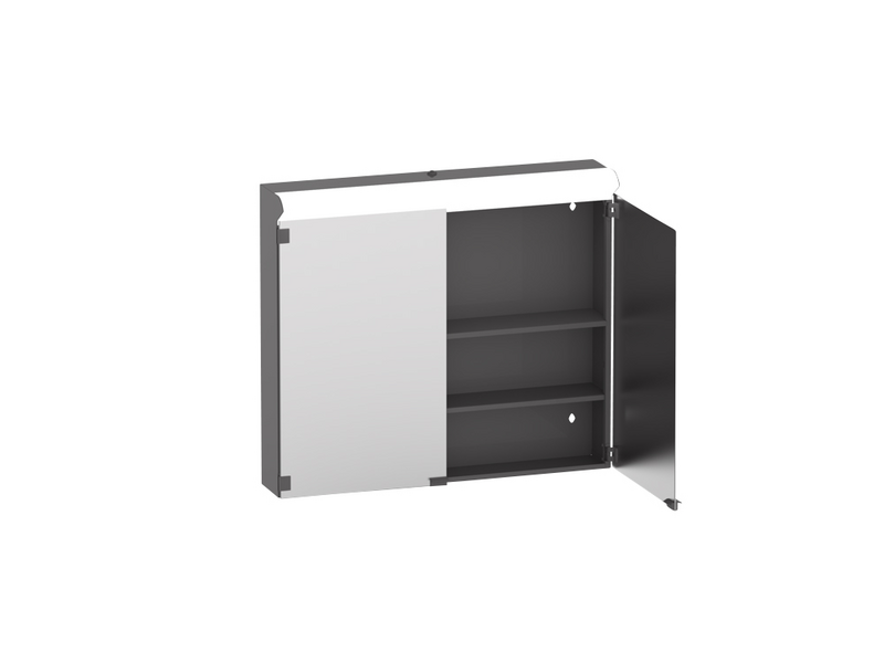 SPEGELSKÅP POLARIA LUMENA 800 H GRÅ