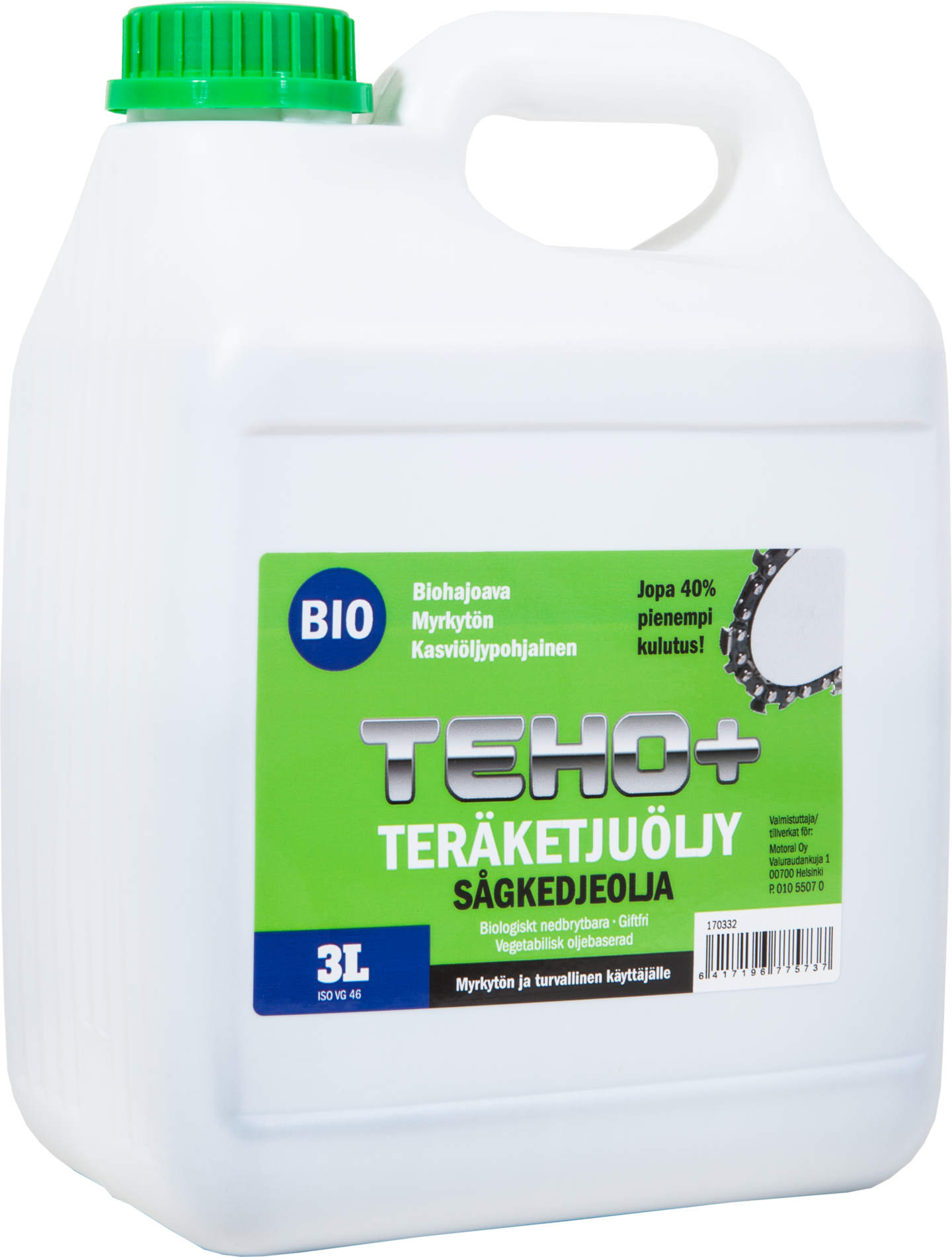 Teräketjuöljy Teho+ EKO 3l