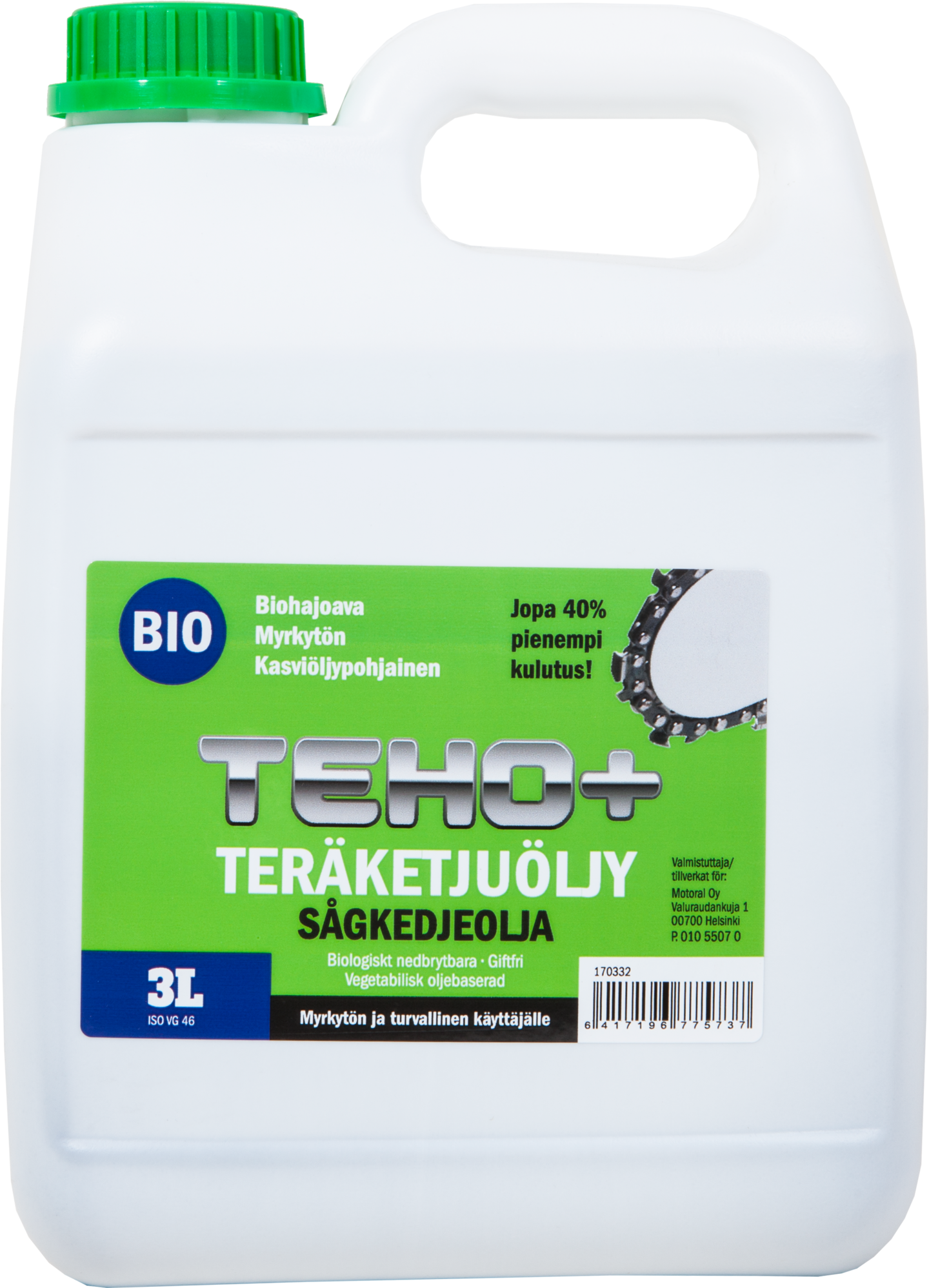 Teräketjuöljy Teho+ EKO 3l