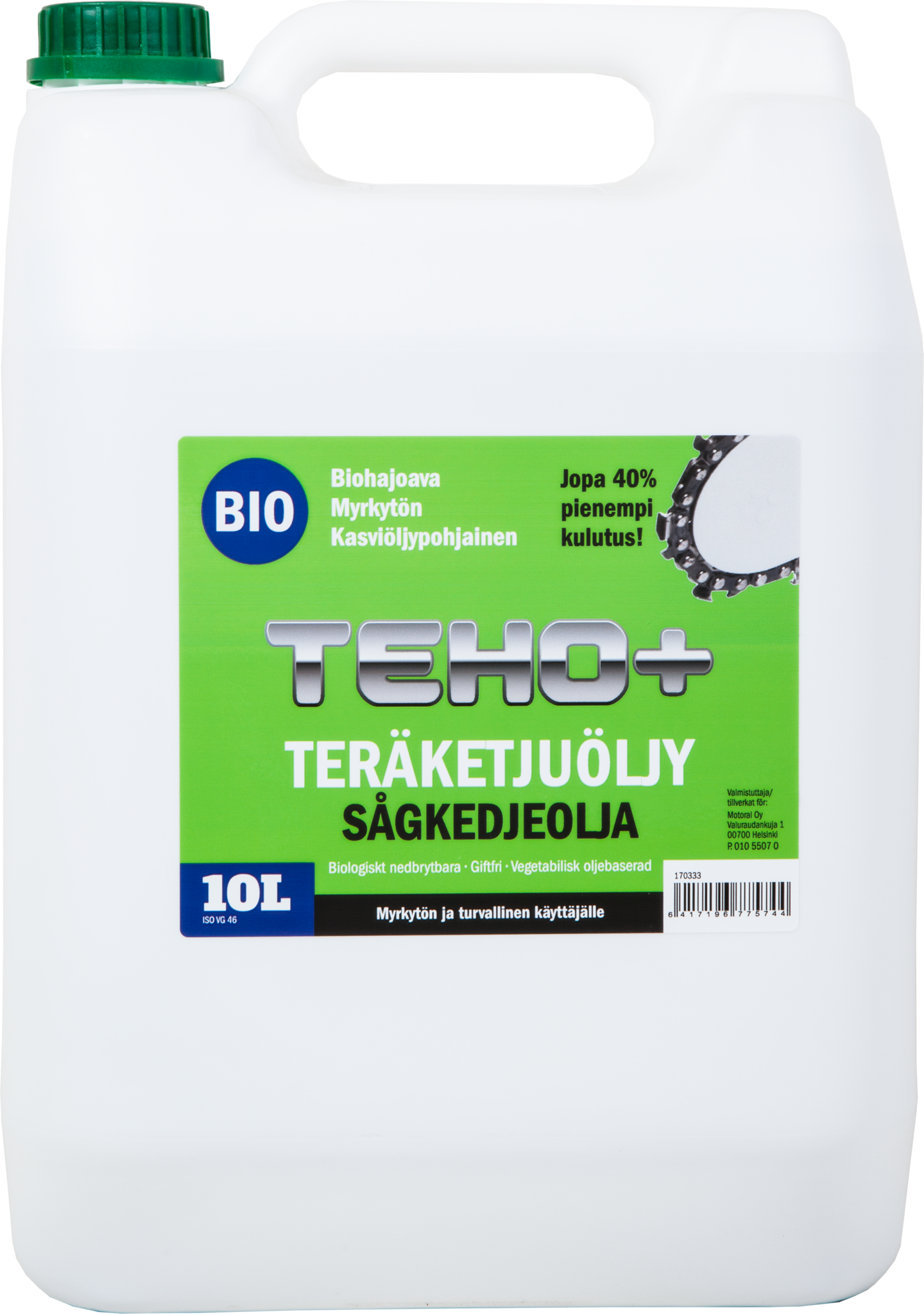 Teräketjuöljy Teho+ EKO 10l