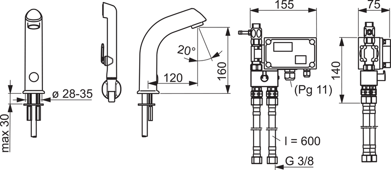 Pesuallashana Oras Electra 24/48 V Bluetooth 6105Z