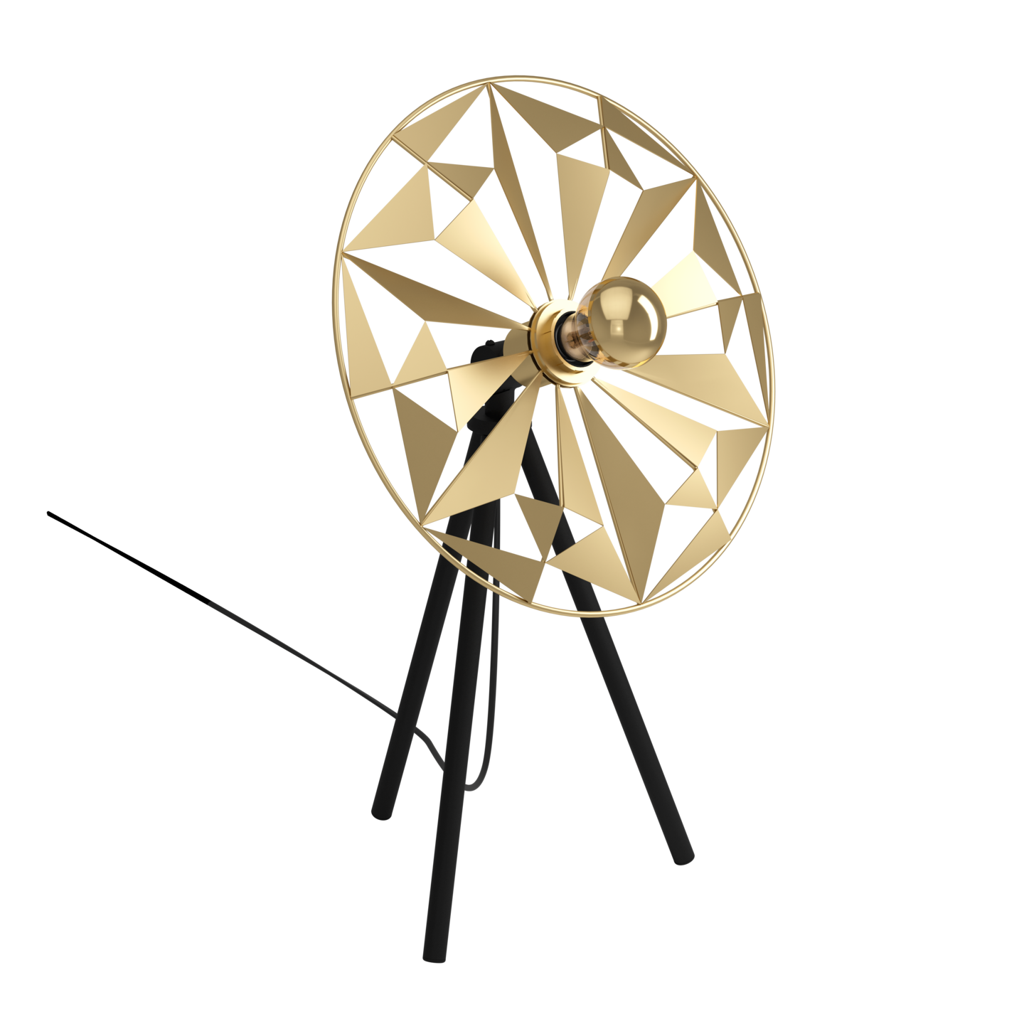 Pöytävalaisin EGLO Castanuelo 40W 37x27x57,5cm kulta/musta