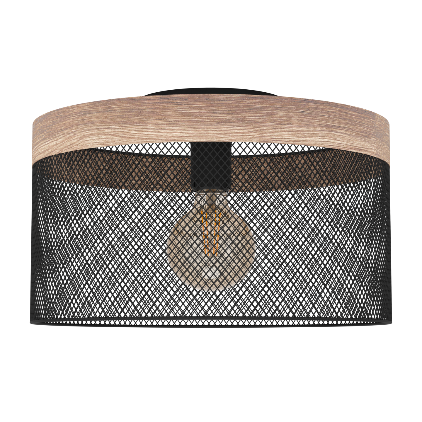 Kattovalaisin EGLO Kilnsdale 40W 38cm musta/puu