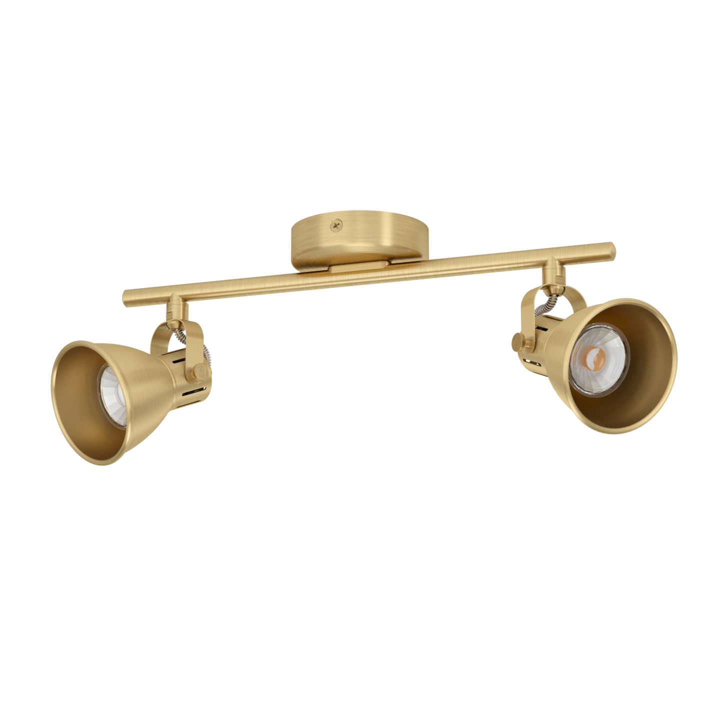 Spottivalaisin EGLO Seras 2-osainen 2x3W 37x6,5cm harjattu messinki/kulta