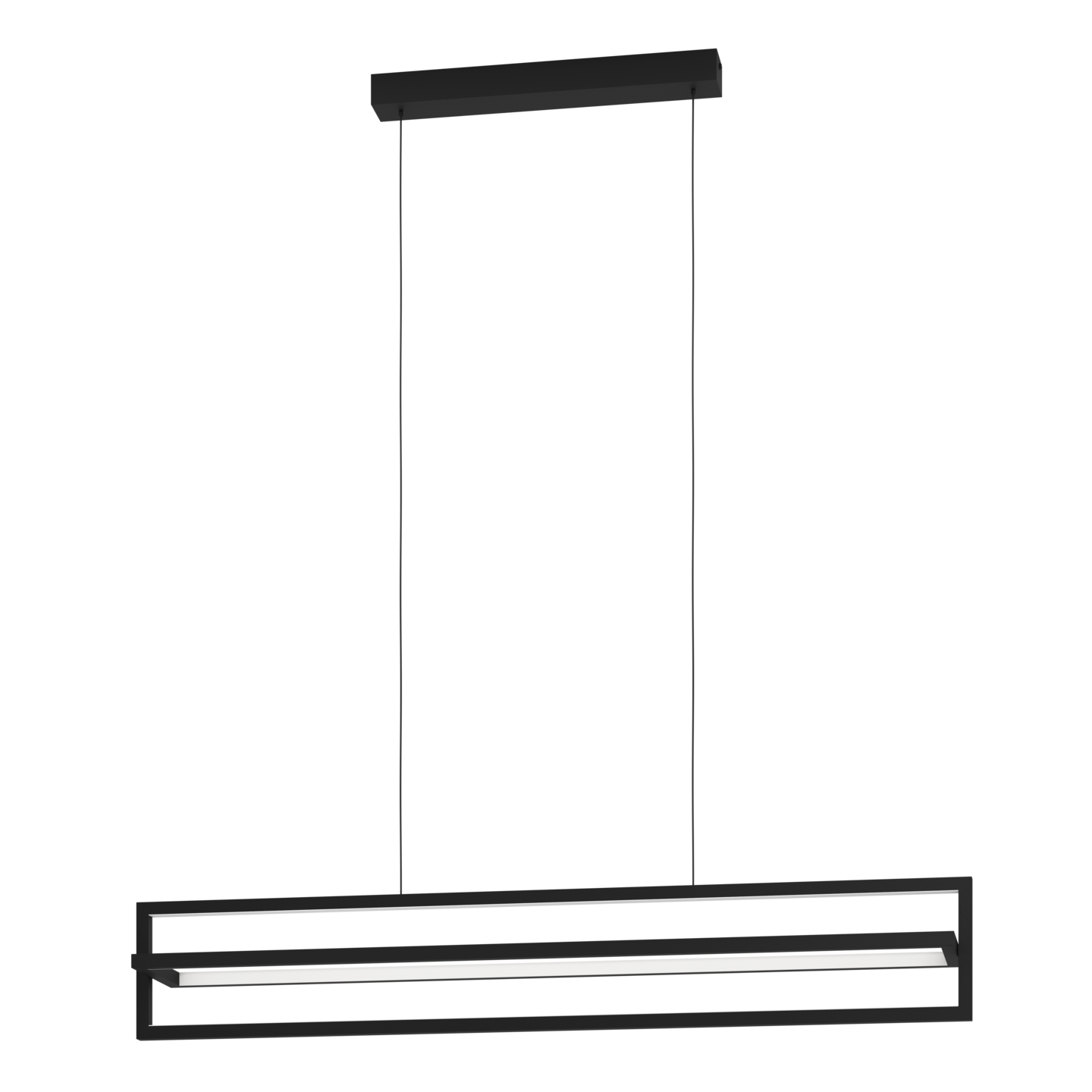 Riippuvalaisin EGLO Siberia led 34W 78x16cm musta/valkoinen