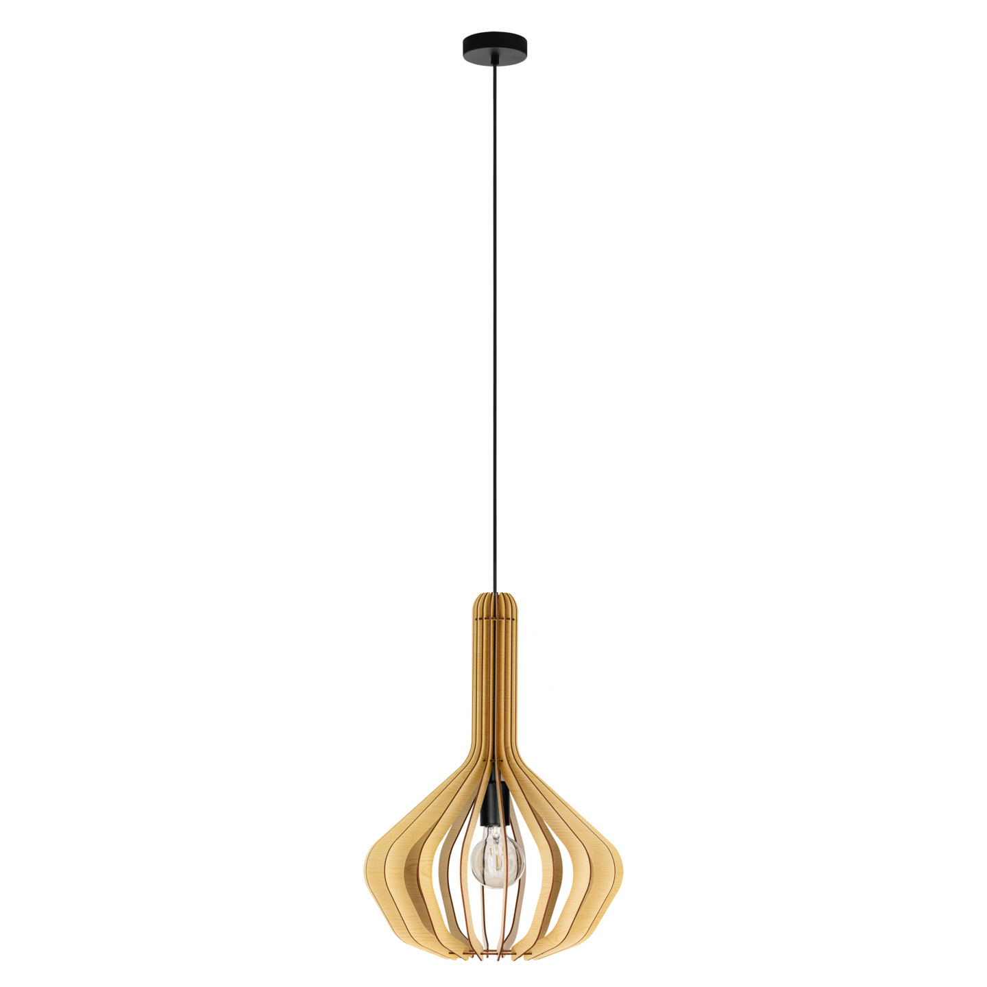 Riippuvalaisin EGLO Velasco 40W 38cm puu/musta