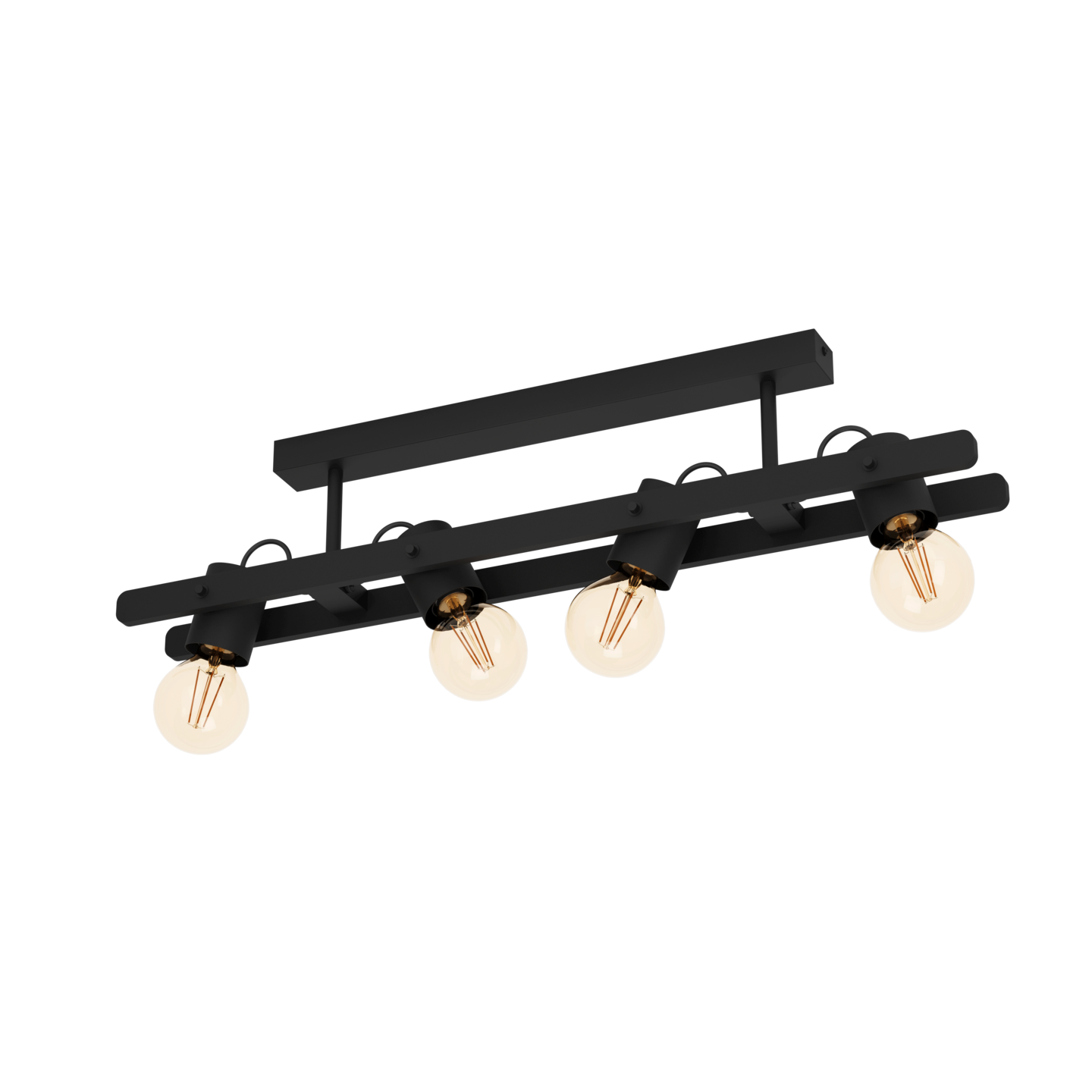 Kattovalaisin EGLO Plimsoll 4x15W 77x9,5cm musta