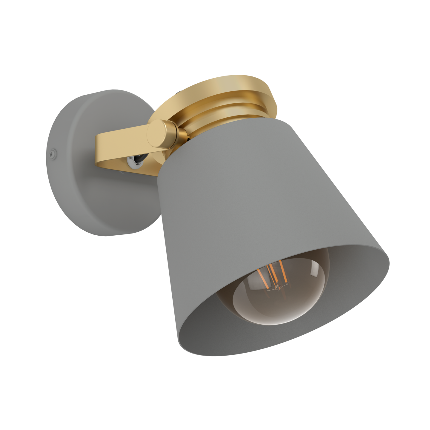 Spottivalaisin EGLO Twicken 40W 18x15x20cm harmaa/kulta