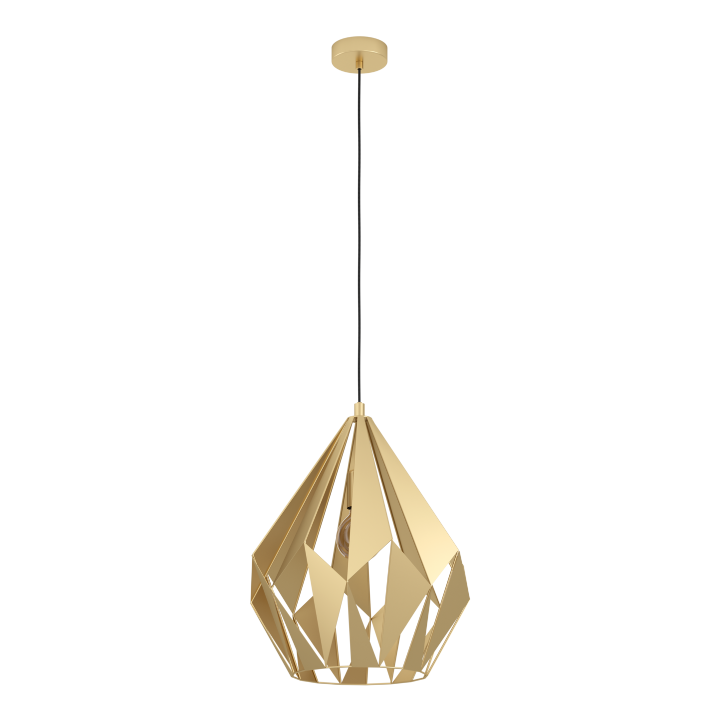 Riippuvalaisin EGLO Carlton 60W 38,5cm kulta