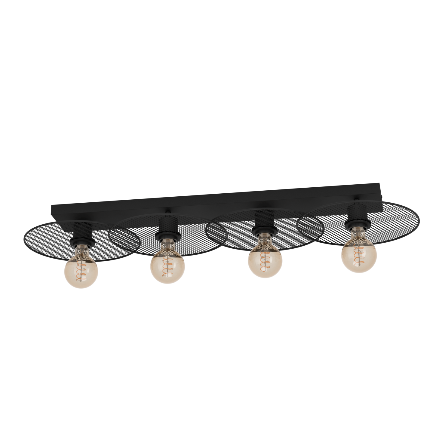 Kattovalaisin EGLO Ikeston 4-osainen 4x40W 95x33cm musta