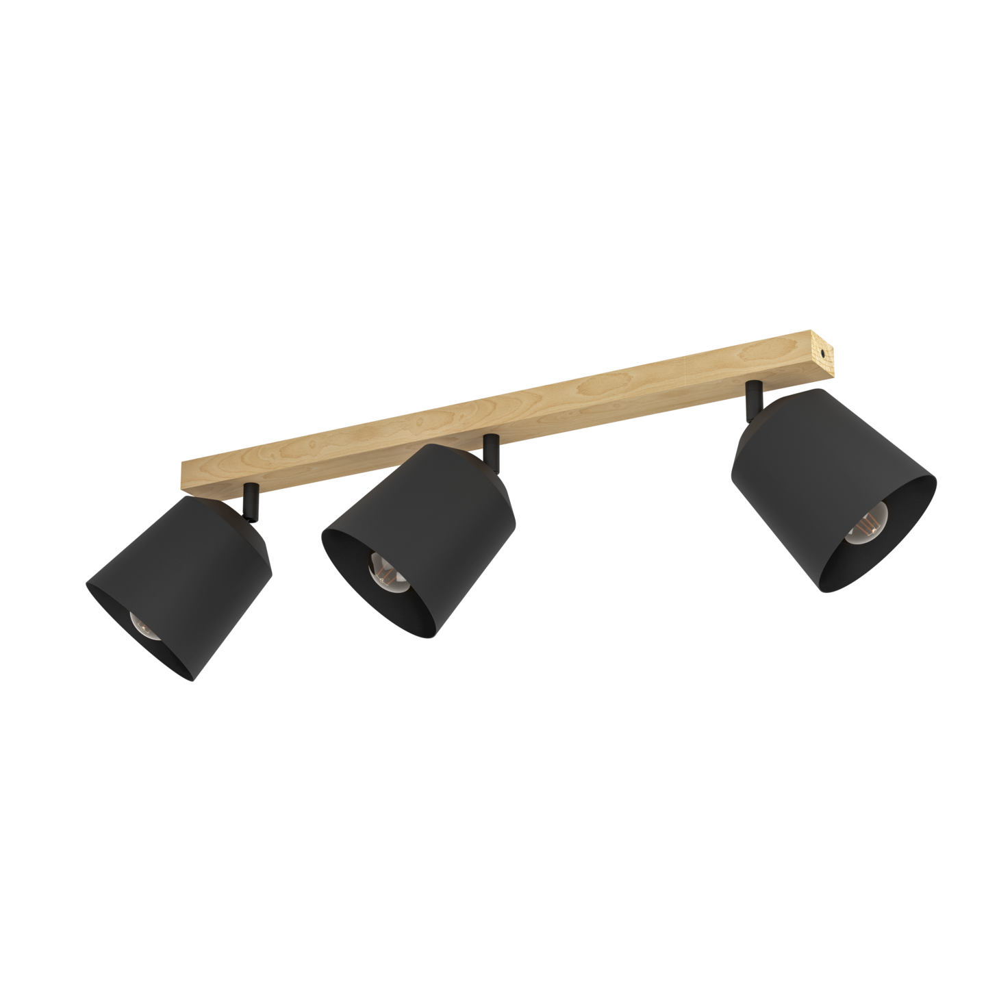 Spottivalaisin EGLO Cotorro 3-osainen 3x25W 84x14,5cm musta/puu