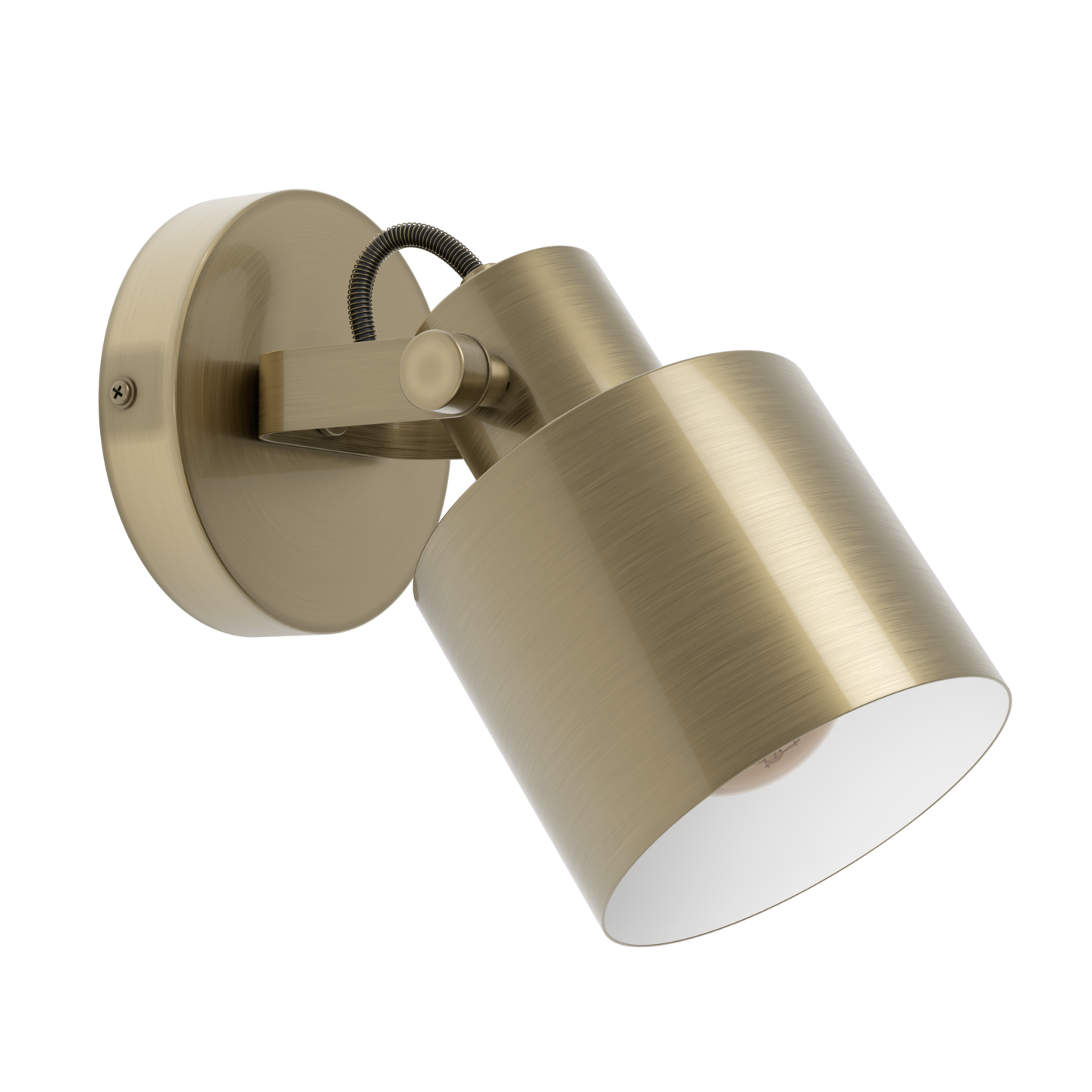 Spottivalaisin EGLO Southery 40W 18,5x11x21cm harjattu kulta/valkoinen