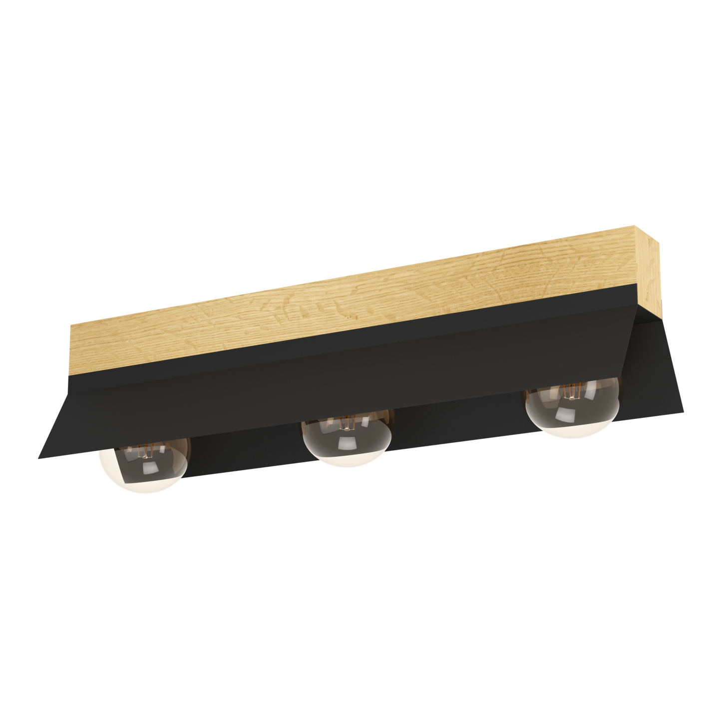 Kattovalaisin EGLO Tarrafo 3x40W 64x15cm musta/puu