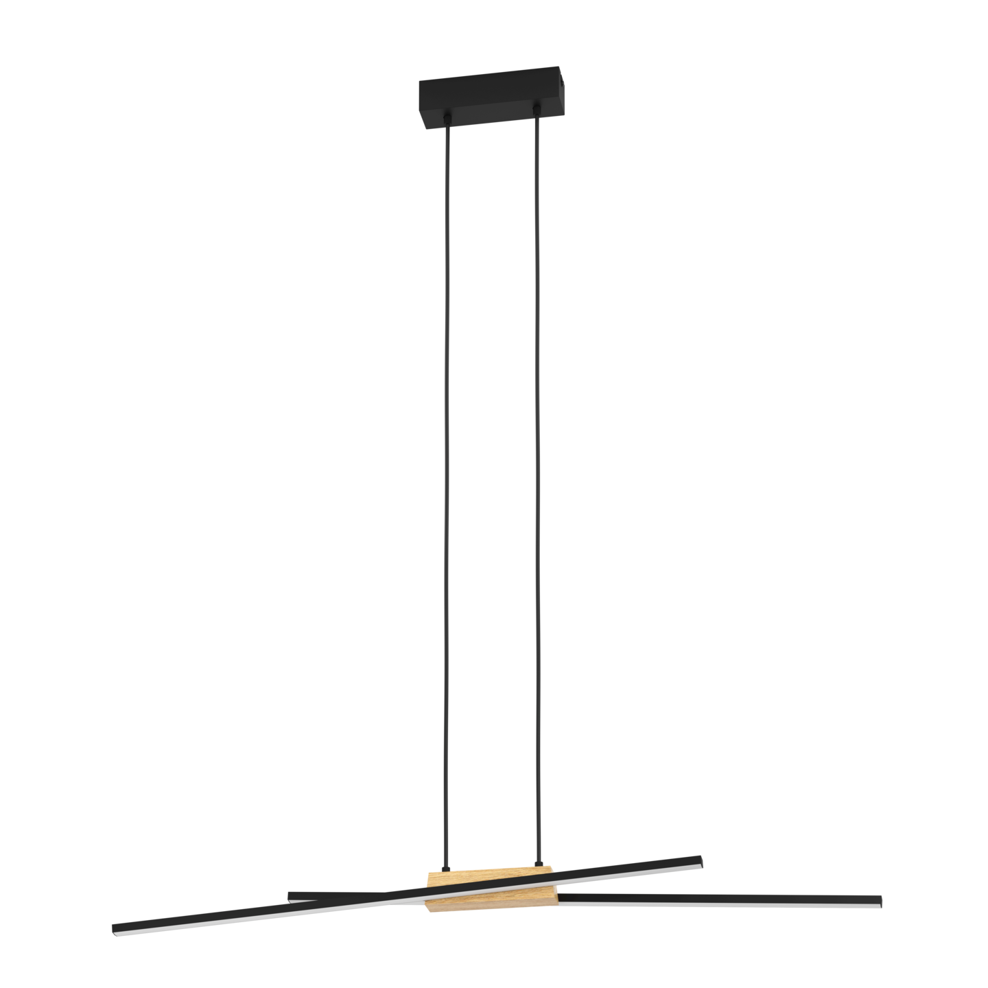 Riippuvalaisin EGLO Panagria led 2x13W 93,5x7,5cm musta/puu