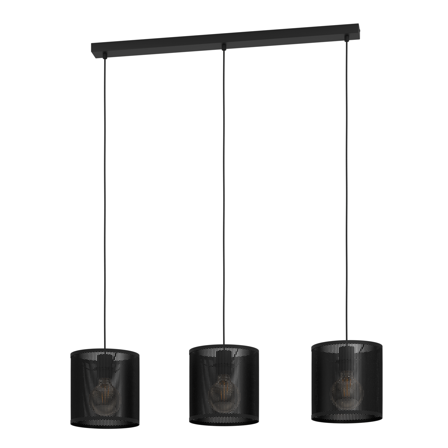 Riippuvalaisin EGLO Manby 3-osainen 3x40W 90x20cm musta