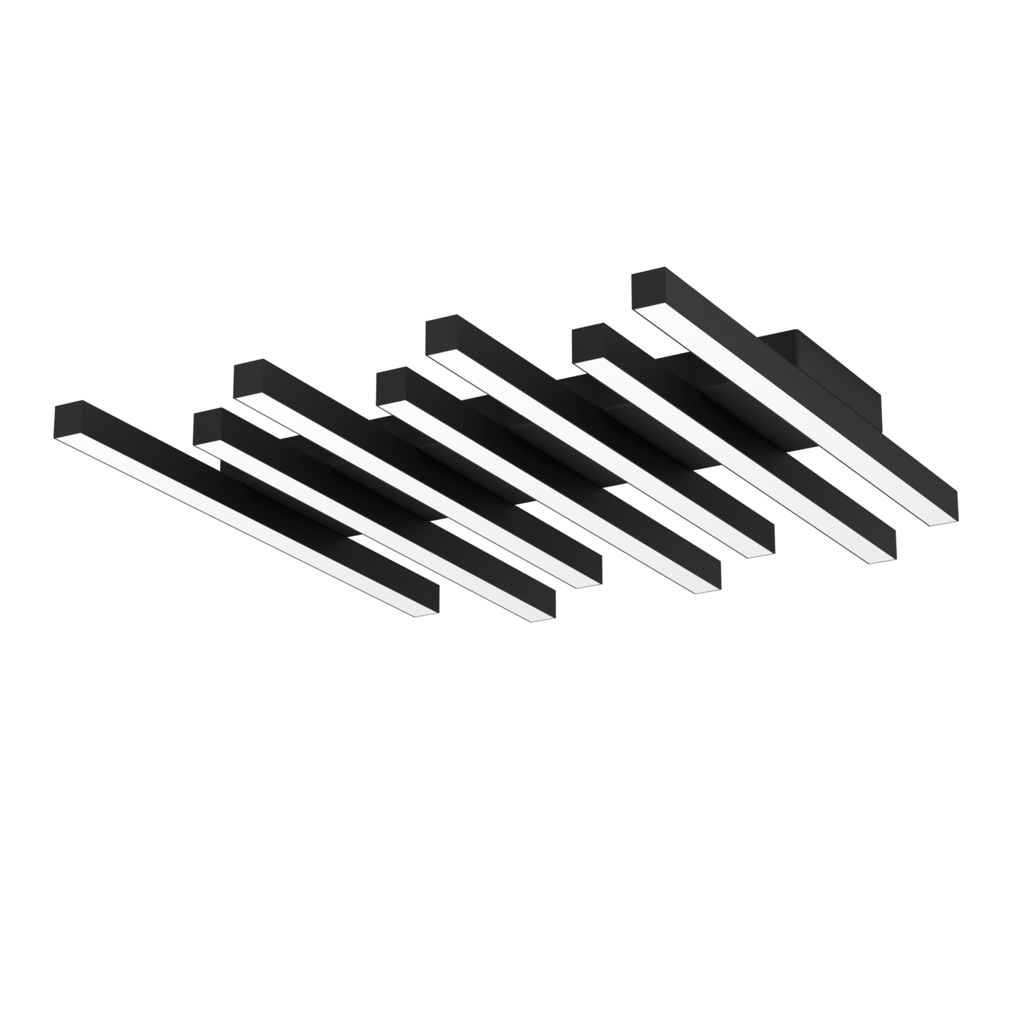 Kattovalaisin EGLO Padulari led 25,6W 53,5x47cm musta/valkoinen