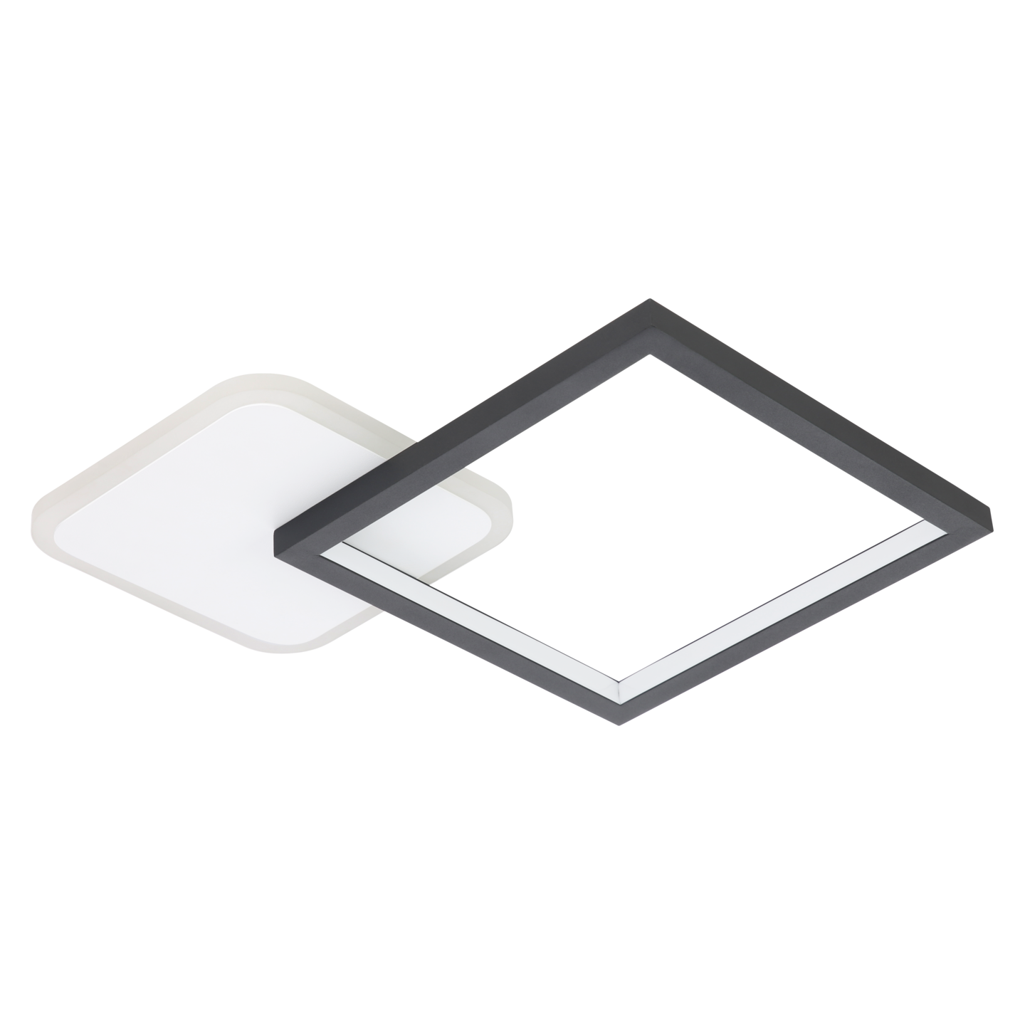 Kattovalaisin EGLO Gafares led 15W 33x33cm musta/valkoinen