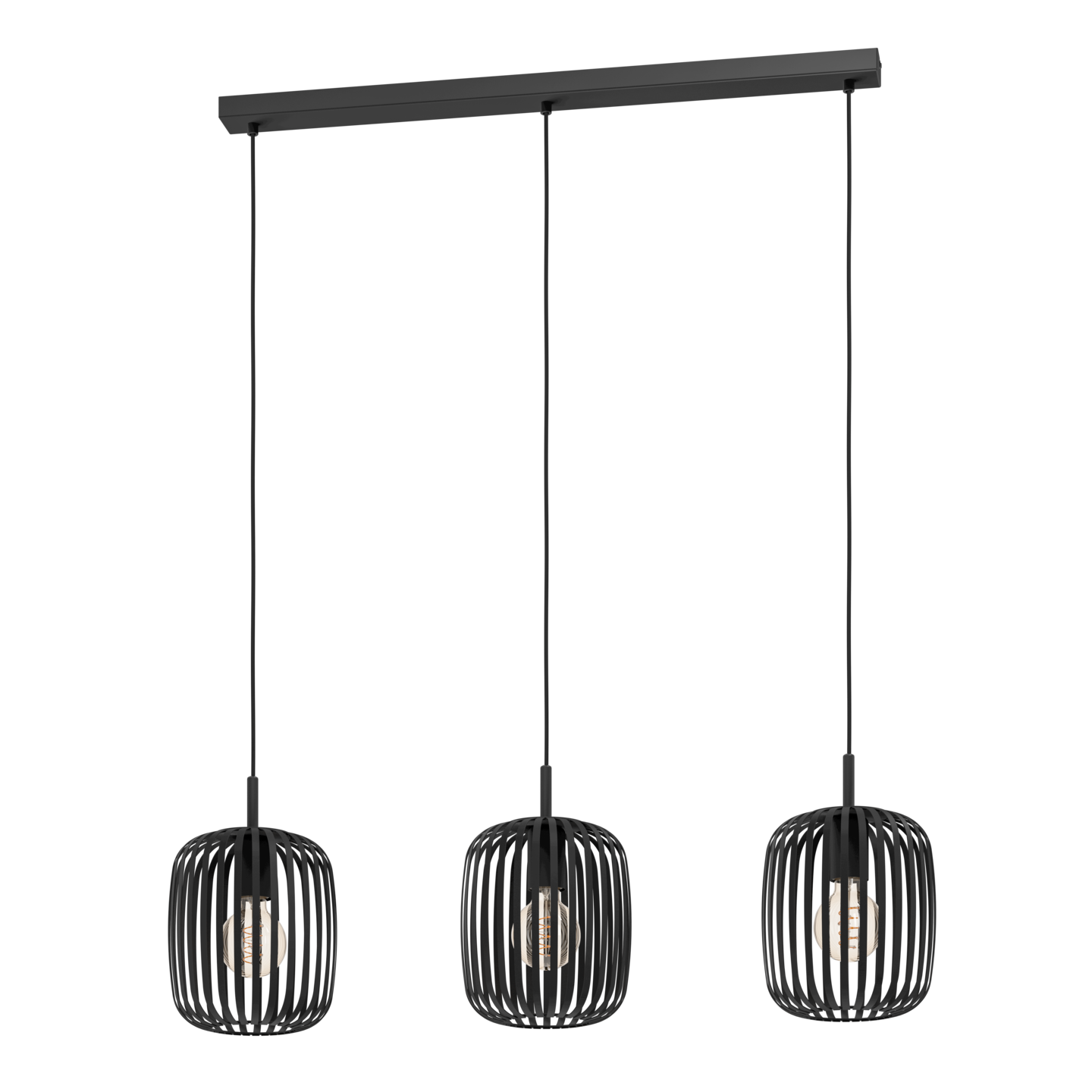 Riippuvalaisin EGLO Romazzina 3-osainen 3x40W 90x20cm musta