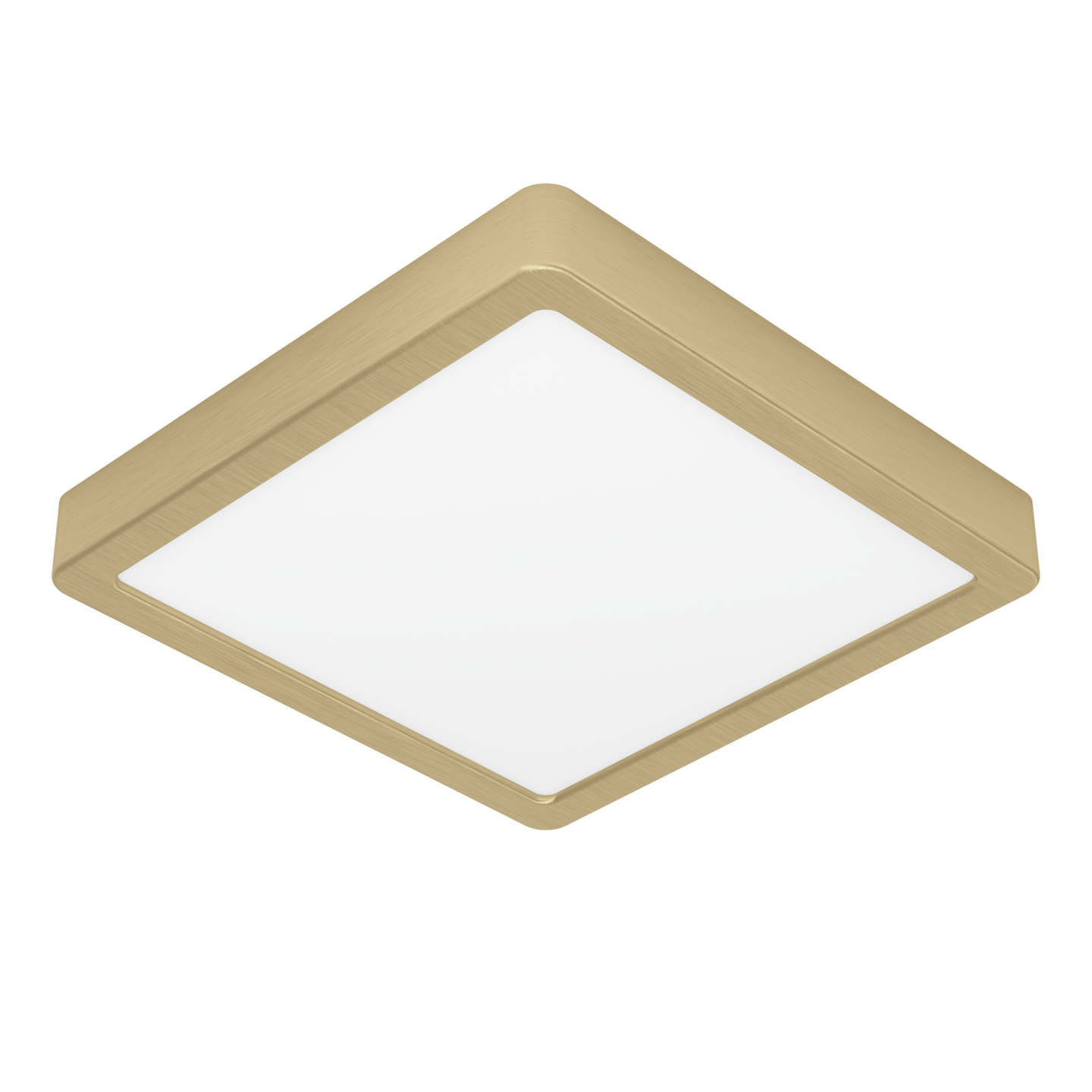 Plafondi EGLO Fueva 5 led 17W 21x21cm harjattu messinki/valkoinen