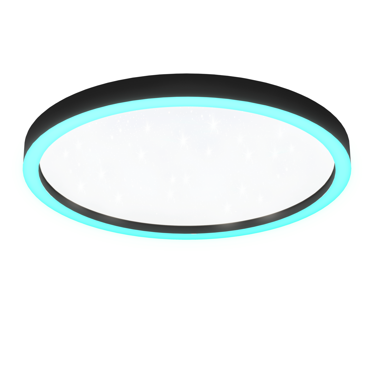 Plafondi EGLO connect.z Montemorelos-Z led 34,5W 57cm musta/valkoinen kristalli