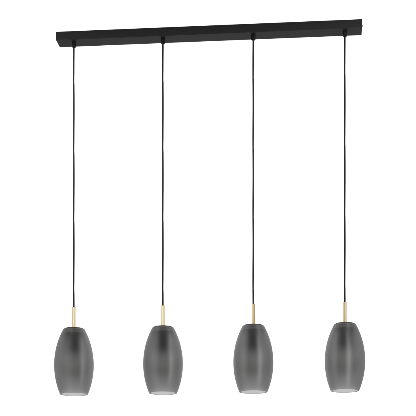 Riippuvalaisin EGLO Batista 4-os 4x40W 94,5x12cm mattaharmaa/harjattu messinki