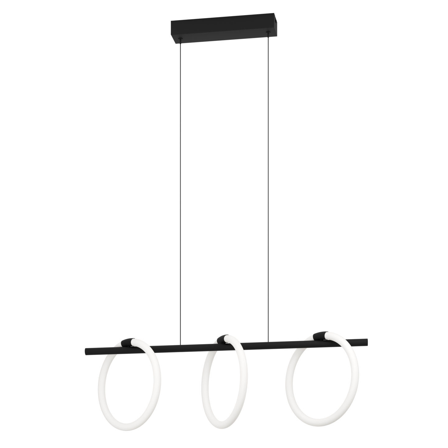 Riippuvalaisin EGLO Caranacoa led 3-osainen 3x9W 78x23cm musta/valkoinen