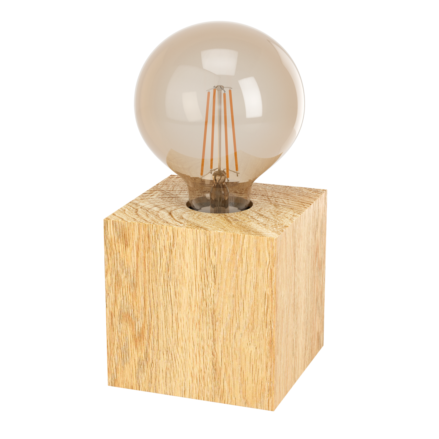 Pöytävalaisin EGLO Prestwick 2 40W 9,5x9,5x9,5cm puu