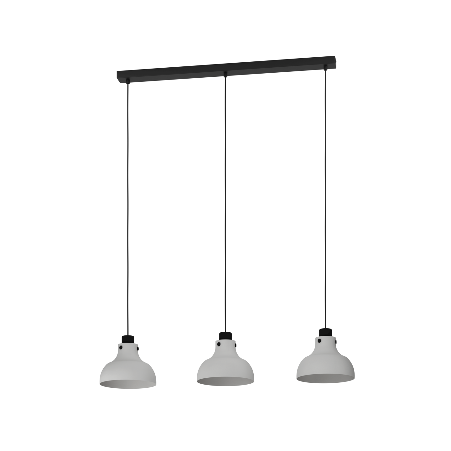 Riippuvalaisin EGLO Matlock 3-osainen 3x40W 90x20cm harmaa/musta