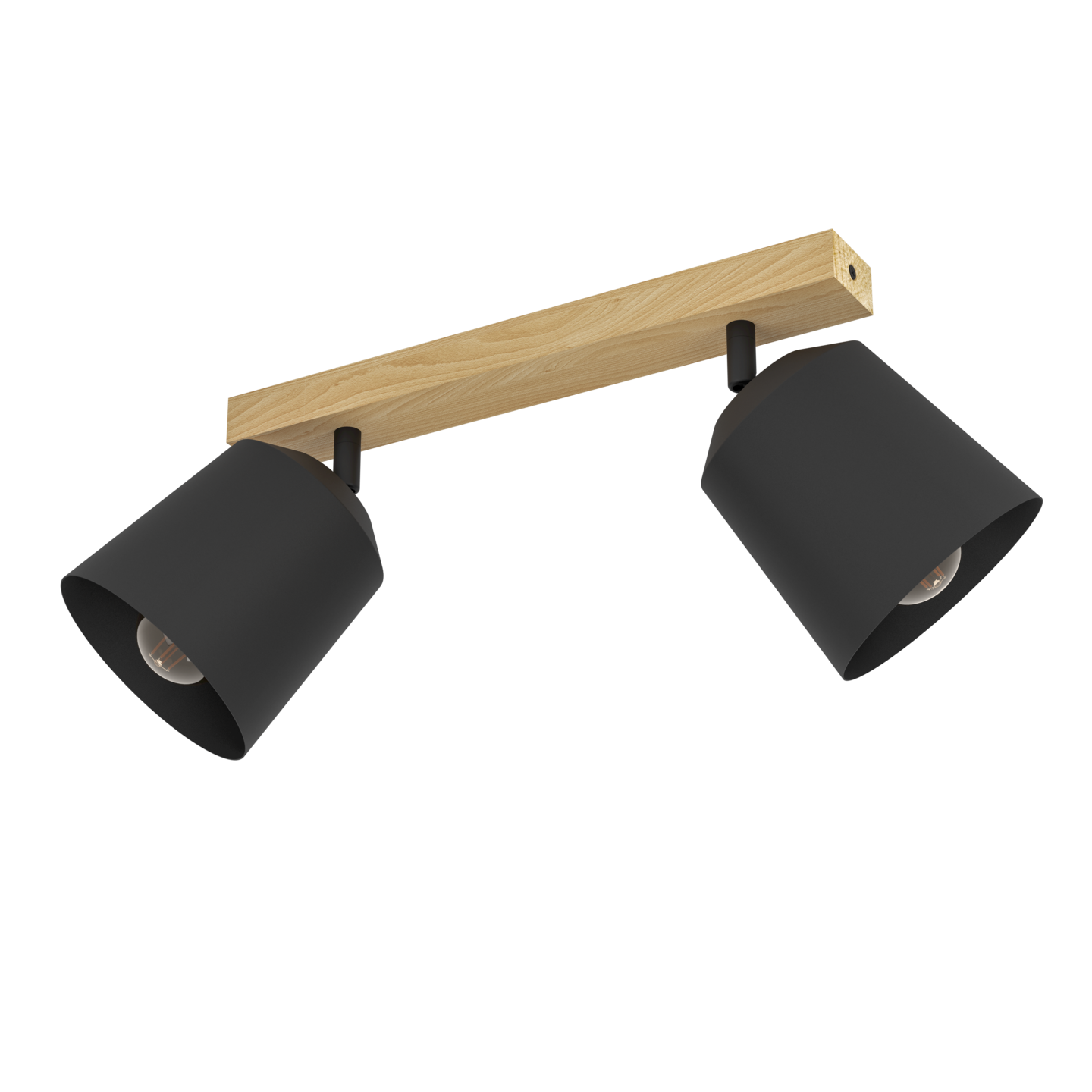 Spottivalaisin EGLO Cotorro 2-osainen 2x25W 54x14,5cm musta/puu