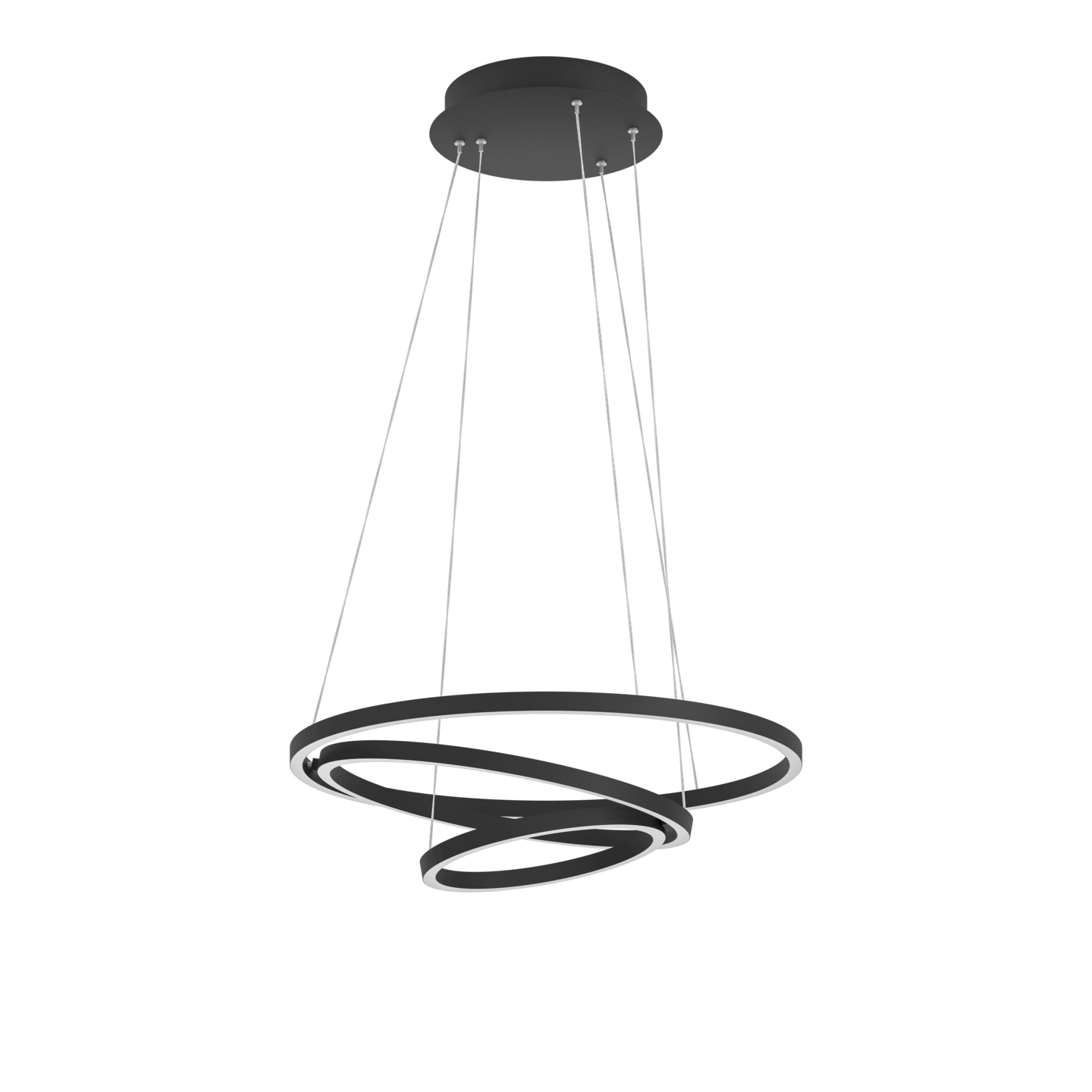 Riippuvalaisin EGLO connect.z Lobinero-Z led 43,2W 58cm musta/valkoinen