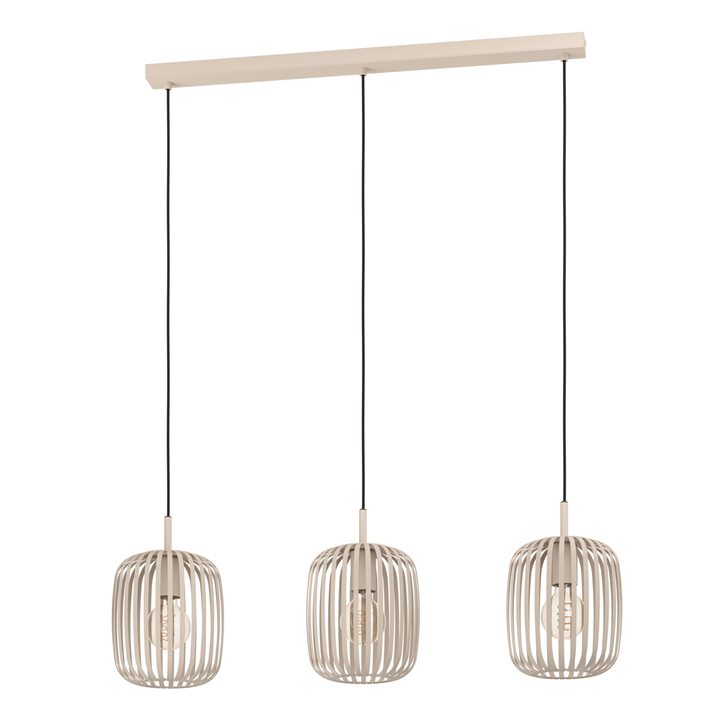 Riippuvalaisin EGLO Romazzina 3-osainen 3x40W 90x20cm hiekka