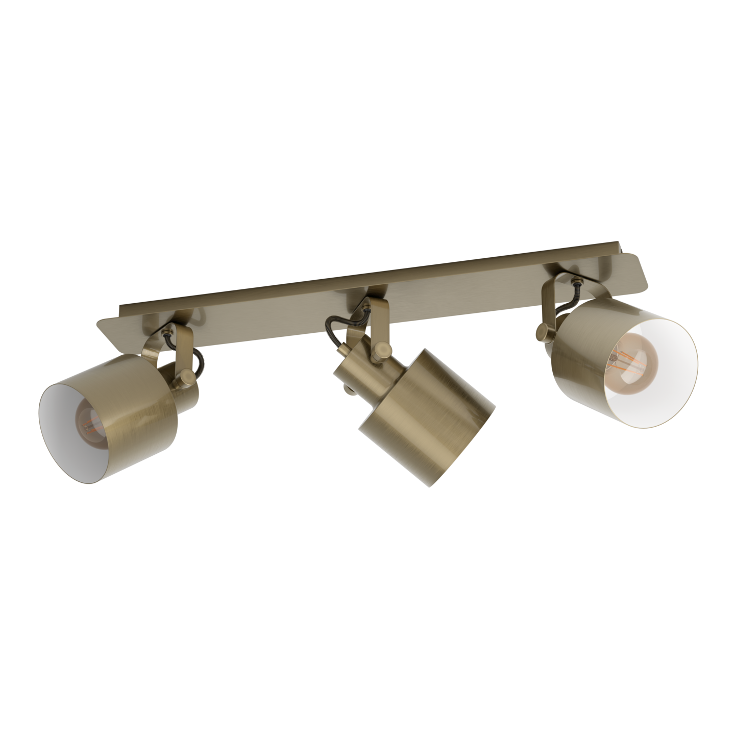 Spottivalaisin EGLO Southery 3-osainen 3x40W 70x11cm harjattu kulta/valkoinen