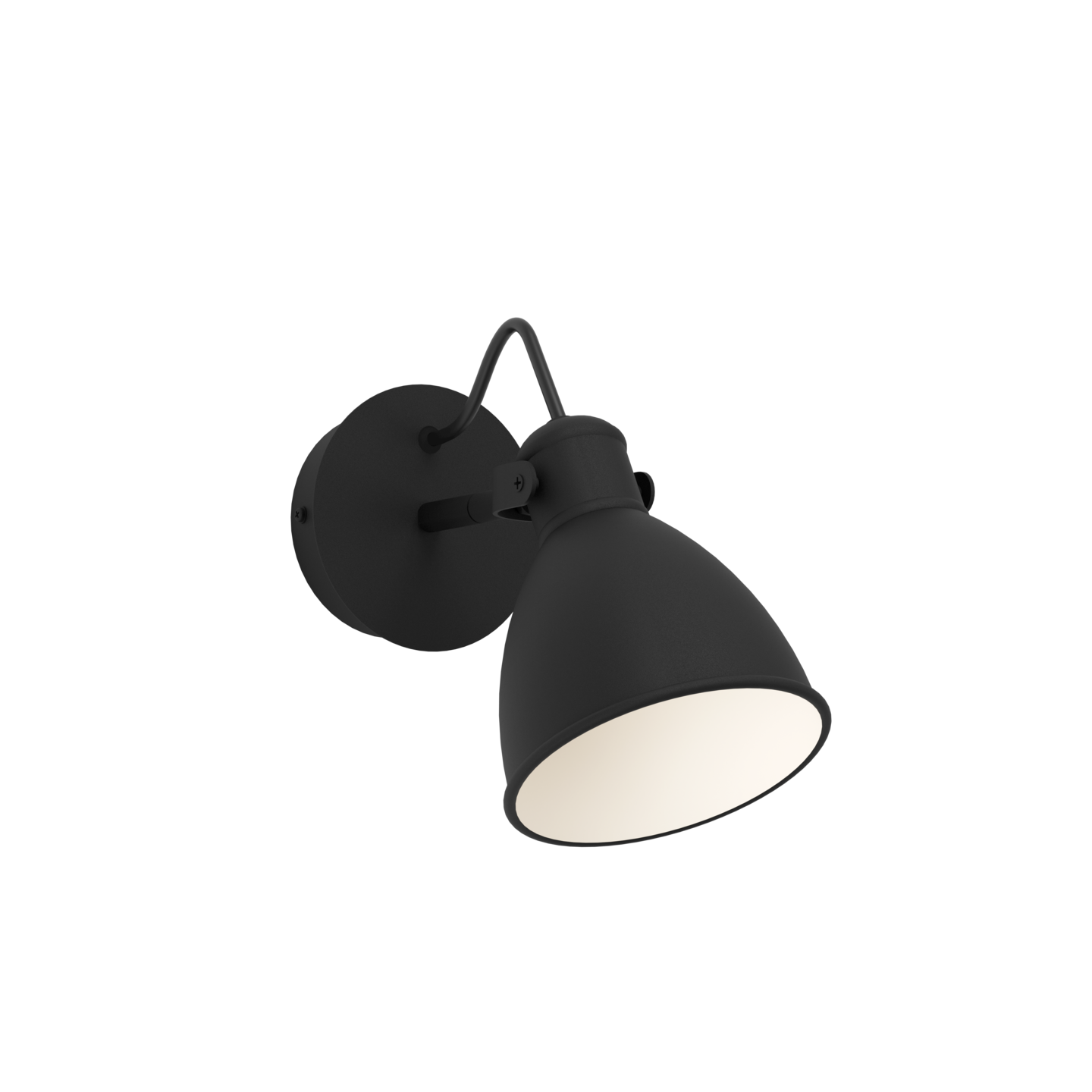 Seinävalaisin EGLO San Peri 1 led 3W 13x16cm musta/valkoinen