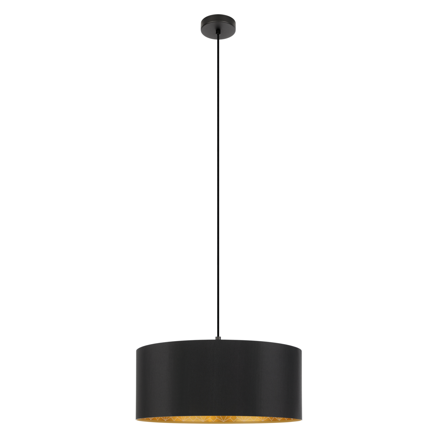 Riippuvalaisin EGLO Zaragoza 40W Ø53cm musta/kulta