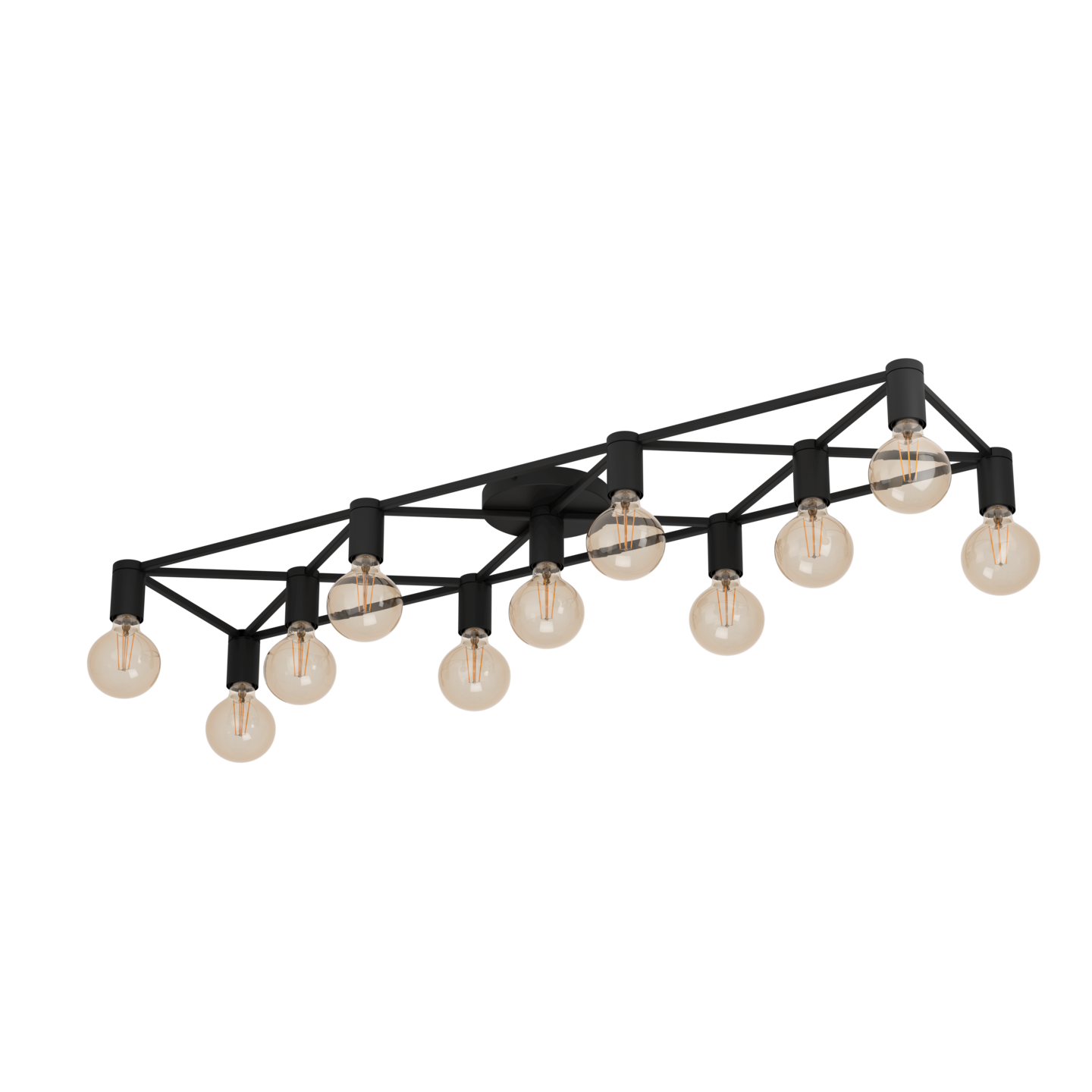 Kattovalaisin EGLO Speke 11-osainen 11x40W 156x31cm musta