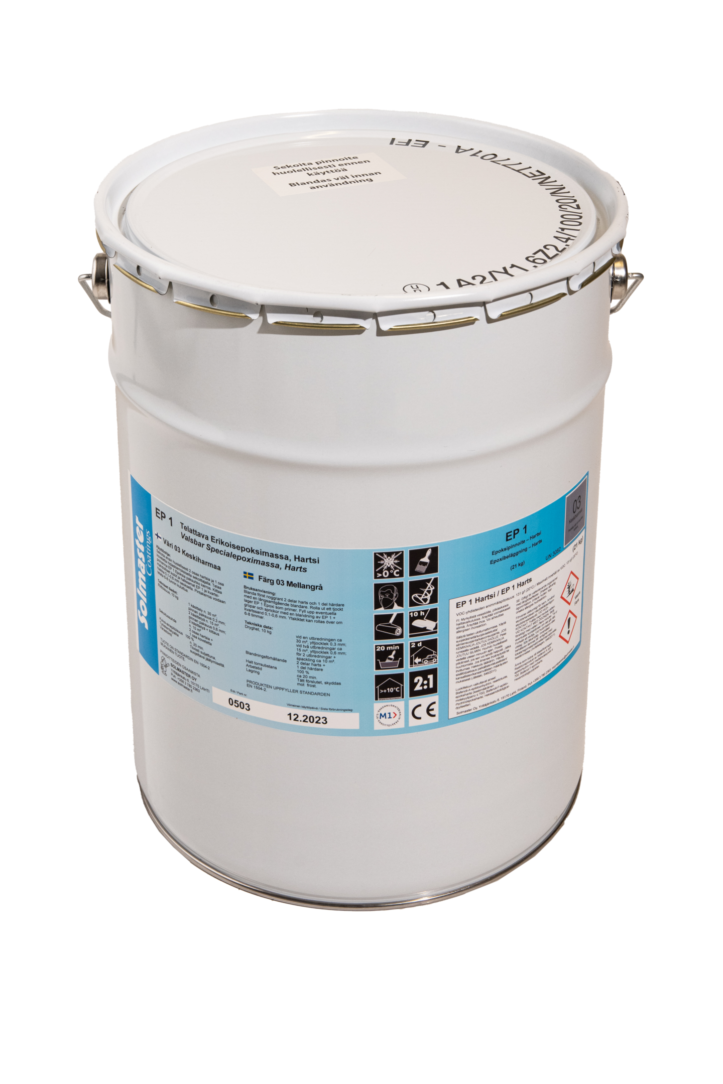 Epoksimassa Solmaster EP 1 30kg RAL 7038