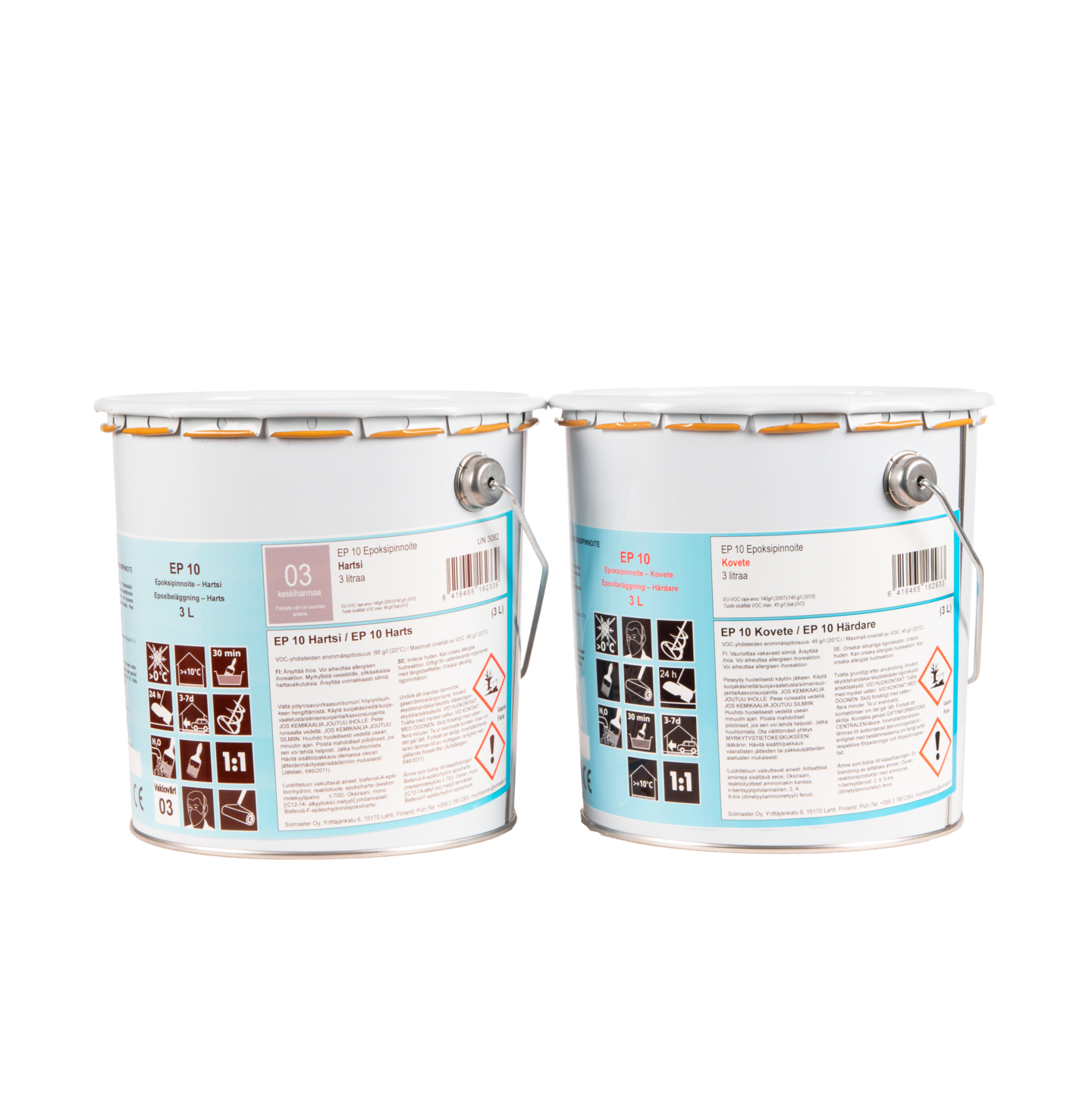 Epoksipinnoite Solmaster EP 10 6l RAL 7001