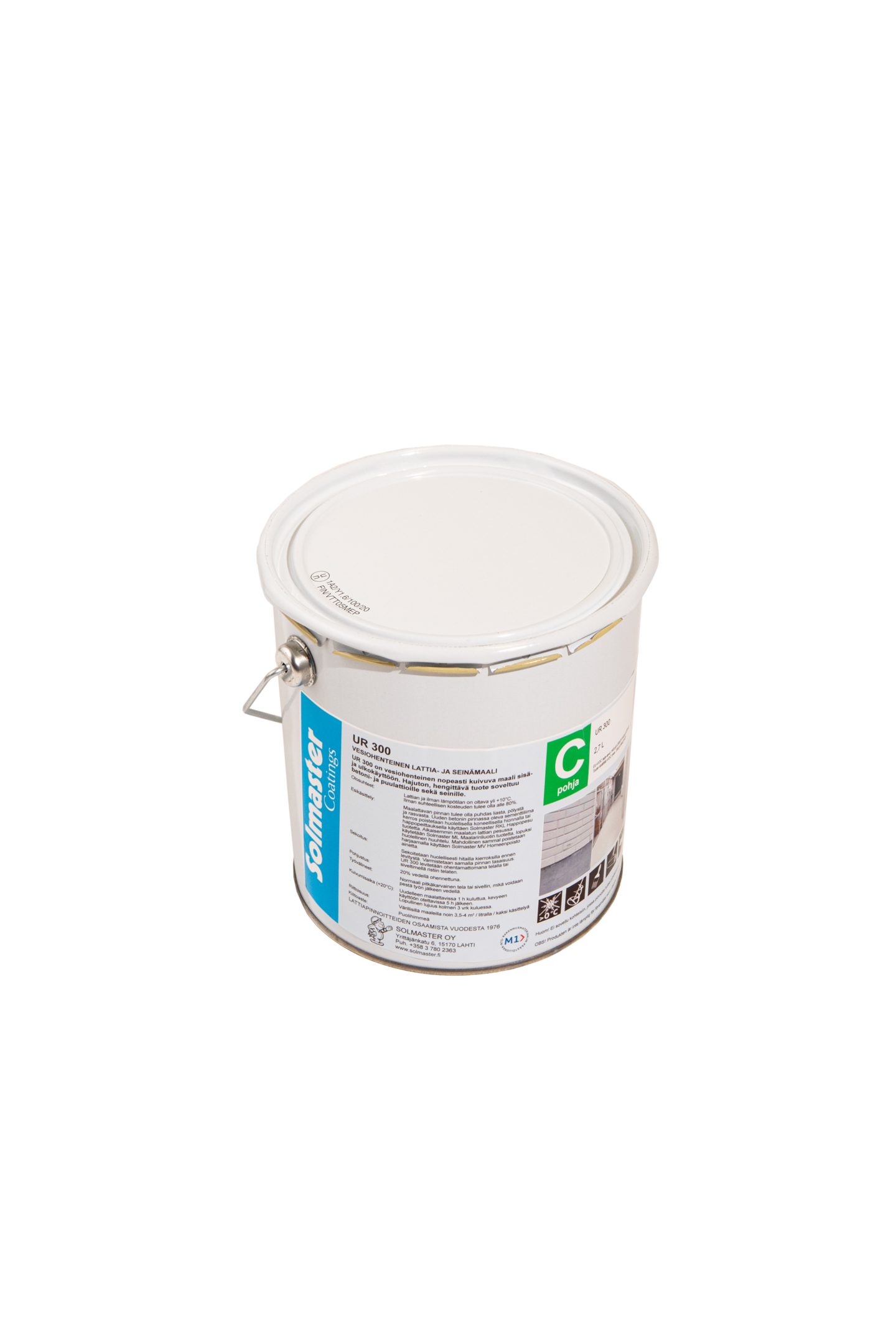 Akrylaattimaali UR 300 2,7l C sävytettävissä